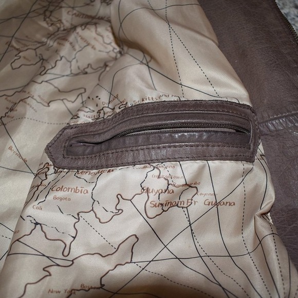 Jos. A. Bank Brown Leather Full Zip Jacket Size XXL - Picture 6 of 11